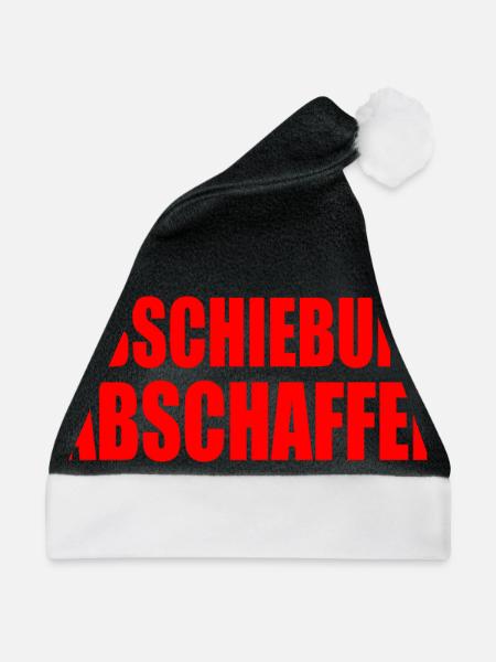 Abschiebung abschaffen - Weihnachtsmütze - Schwarz/Weiß