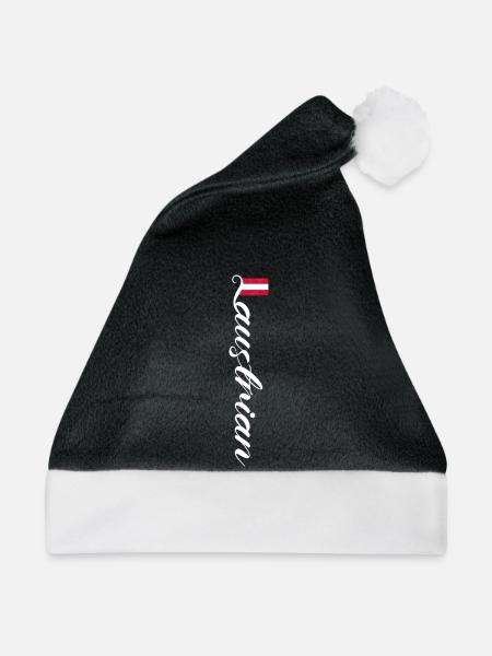 Österreich - Weihnachtsmütze - Schwarz/Weiß