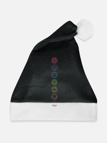 Chakras - Weihnachtsmütze - Schwarz/Weiß