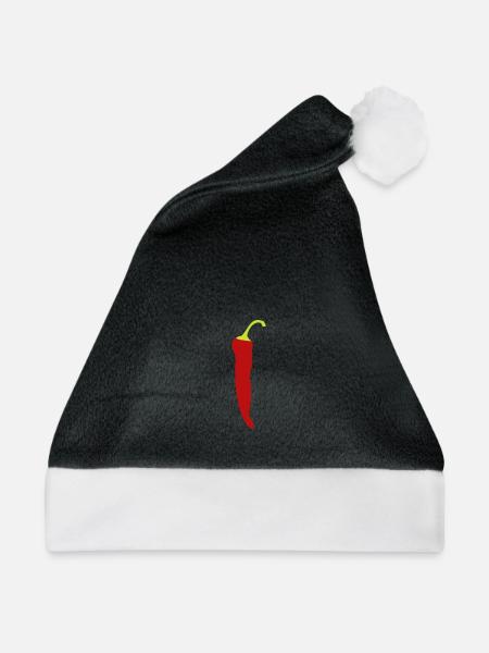 Peperoni Chili Geschenk Geschenkidee Hot - Weihnachtsmütze - Schwarz/Weiß