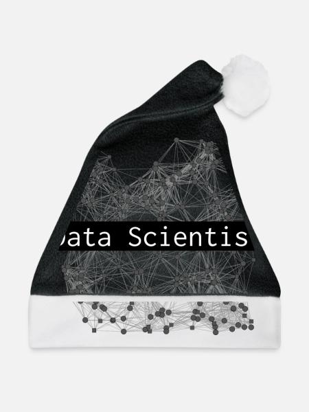 Data Scientist - Weihnachtsmütze - Schwarz/Weiß