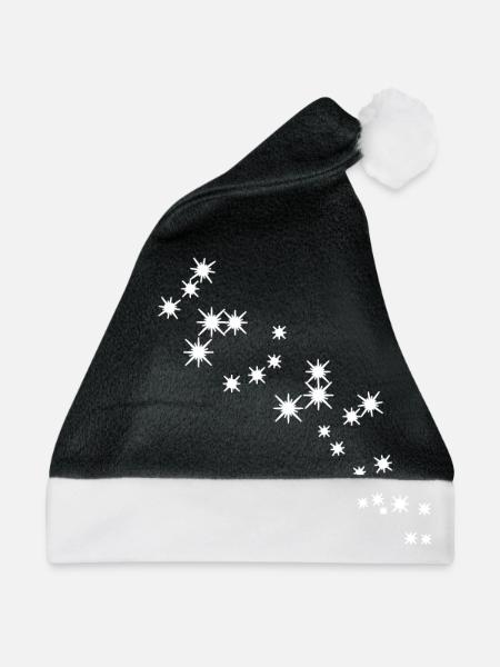 Sternschnuppe - Weihnachtsmütze - Schwarz/Weiß