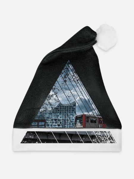 Hamburg Stadt Harmony - Weihnachtsmütze - Schwarz/Weiß