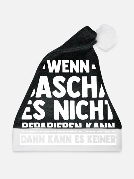 Sascha - Weihnachtsmütze - Schwarz/Weiß - Vorne