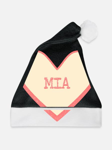 Mia - Weihnachtsmütze - Schwarz/Weiß