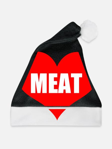 meat - Weihnachtsmütze - Schwarz/Weiß