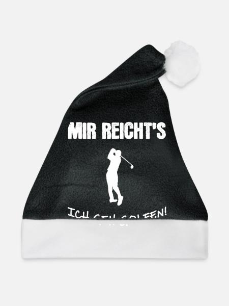 Mir reicht´s ich geh golfen! - Weihnachtsmütze - Schwarz/Weiß