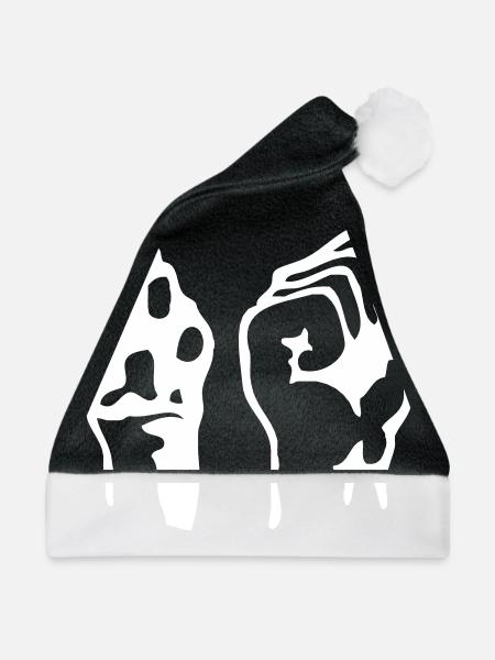 Pfote und Faust - Weihnachtsmütze - Schwarz/Weiß