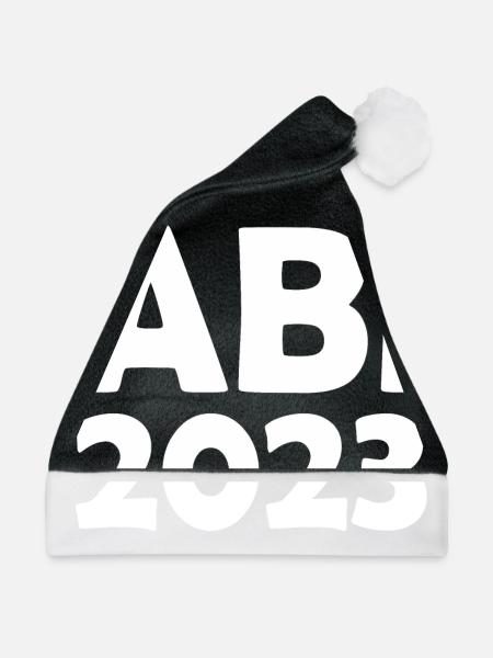 Abi 2023 - Weihnachtsmütze - Schwarz/Weiß