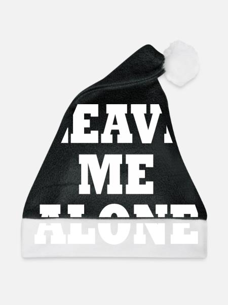 Leave me alone - Weihnachtsmütze - Schwarz/Weiß