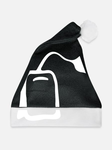 Teebeutel - Weihnachtsmütze - Schwarz/Weiß