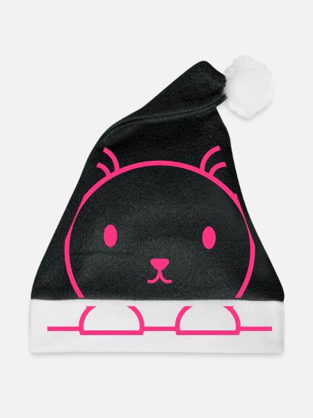 Bär - Weihnachtsmütze - Schwarz/Weiß