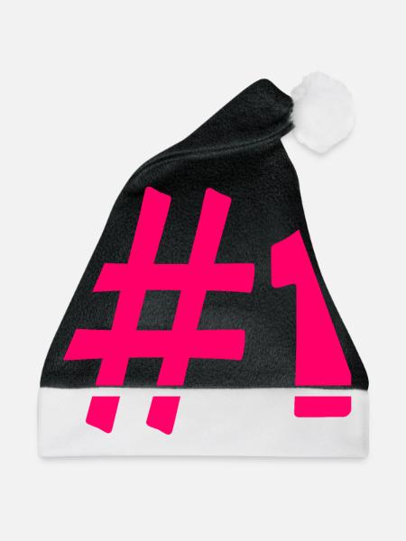 #1 - Weihnachtsmütze - Schwarz/Weiß