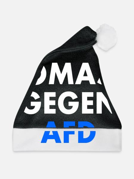 Omas gegen afd - Weihnachtsmütze - Schwarz/Weiß