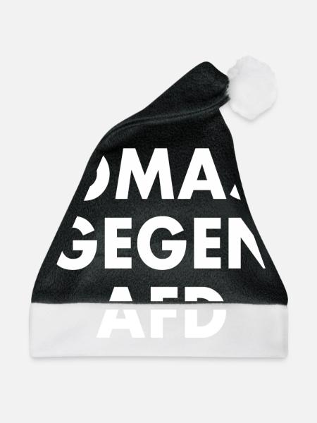 Omas gegen afd - Weihnachtsmütze - Schwarz/Weiß