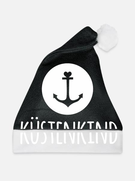 Küstenkind (dh) - Weihnachtsmütze - Schwarz/Weiß