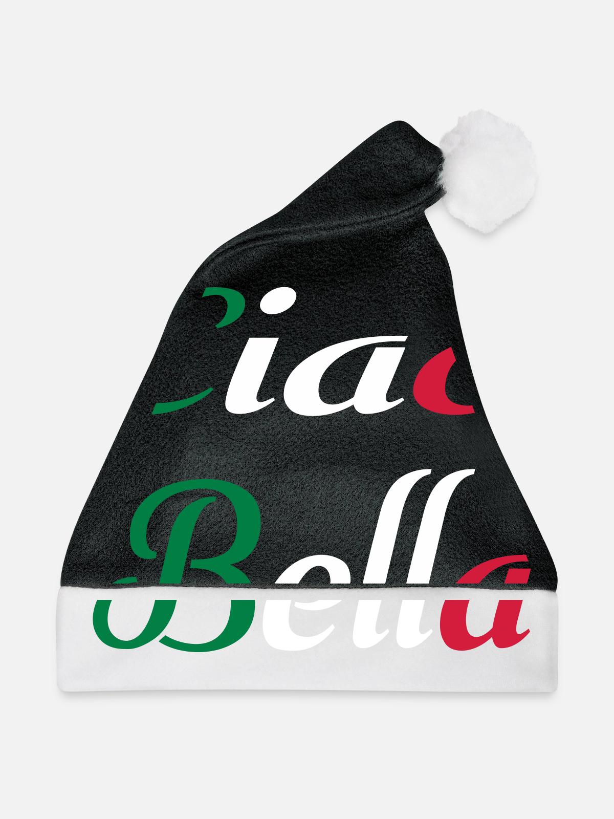 Ciao Bella - Weihnachtsmütze - Schwarz/Weiß - Vorne