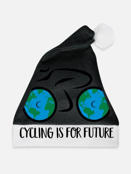 Fahrrad - Weihnachtsmütze - Schwarz/Weiß