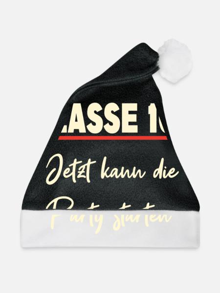Klasse 10a Klassenfahrt - Weihnachtsmütze - Schwarz/Weiß