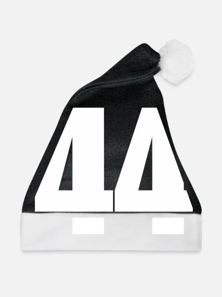 44 - Weihnachtsmütze - Schwarz/Weiß