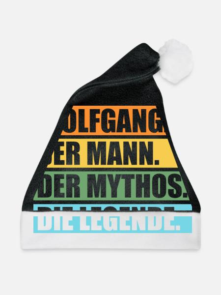 Wolfgang - Weihnachtsmütze - Schwarz/Weiß - Vorne