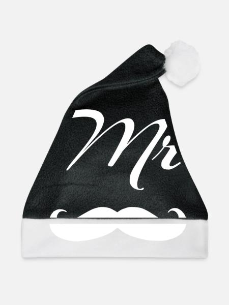 MR. MISTER MANN BART - Weihnachtsmütze - Schwarz/Weiß
