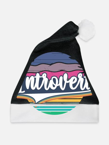 Introvertierte soziale Angststörung - Weihnachtsmütze - Schwarz/Weiß