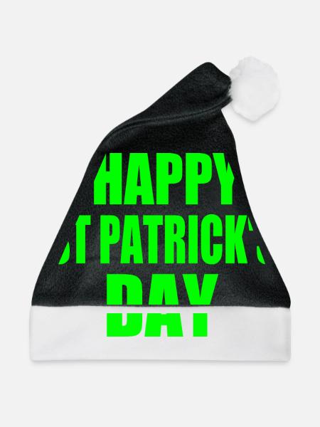 happy st patrick's day - Weihnachtsmütze - Schwarz/Weiß