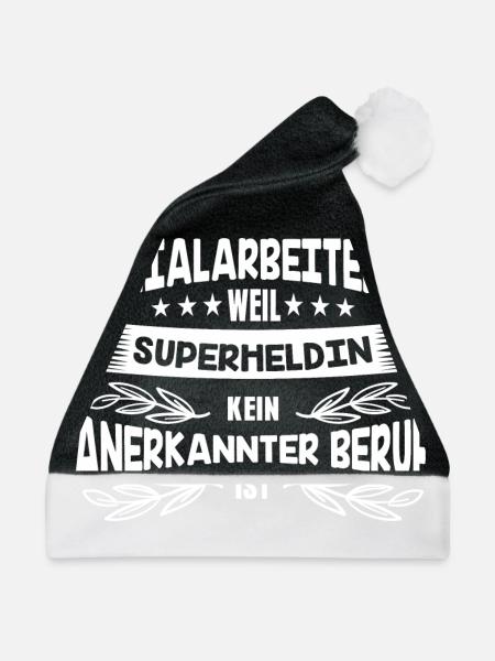 Sozialarbeitern Geschenkidee - Weihnachtsmütze - Schwarz/Weiß