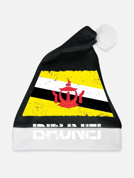 Brunei - Weihnachtsmütze - Schwarz/Weiß