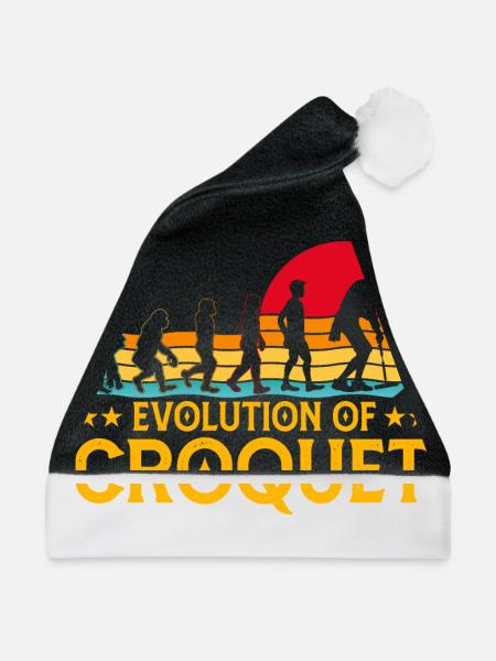 Evolution of Croquet - Weihnachtsmütze - Schwarz/Weiß