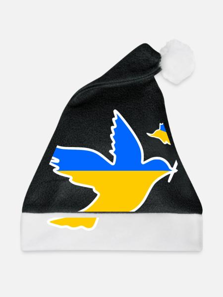 Ukraine - Weihnachtsmütze - Schwarz/Weiß