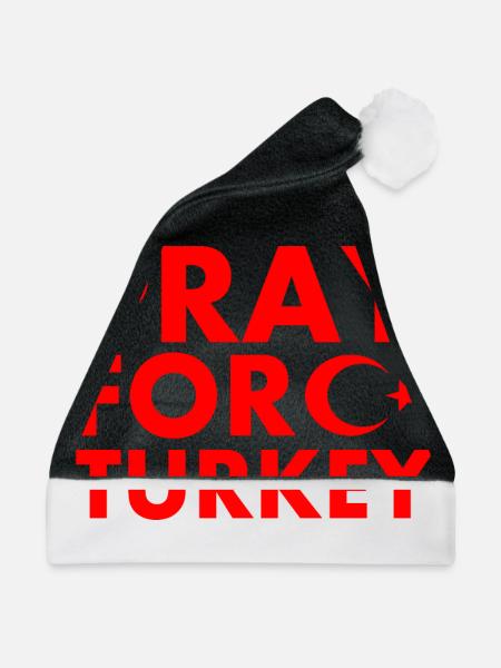 Pray for turkey - Weihnachtsmütze - Schwarz/Weiß