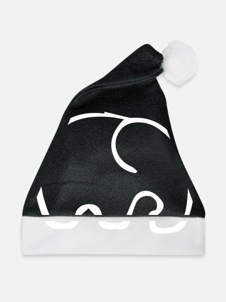 Der Kleine Elefant - Weihnachtsmütze - Schwarz/Weiß