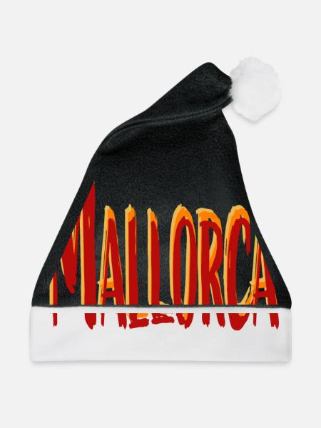Mallorca 1 - Weihnachtsmütze - Schwarz/Weiß