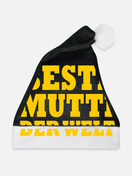 Beste mutti der welt - Weihnachtsmütze - Schwarz/Weiß