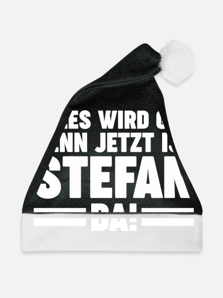 Stefan - Weihnachtsmütze - Schwarz/Weiß - Vorne