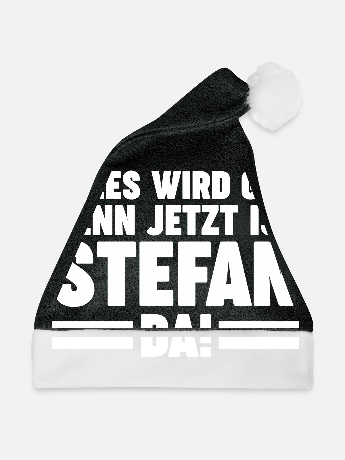 Stefan - Weihnachtsmütze - Schwarz/Weiß - Vorne