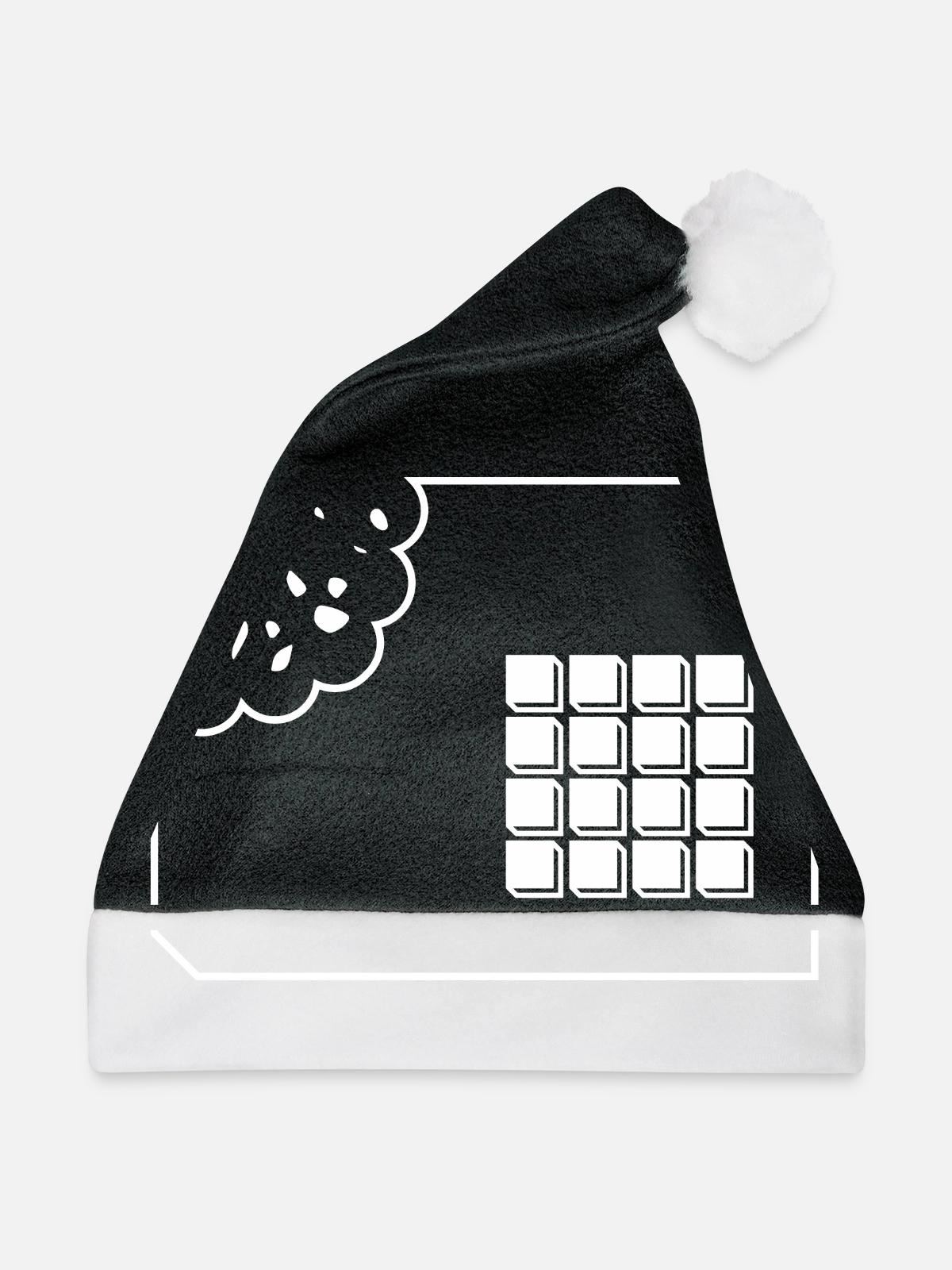 MPC BISS - Weihnachtsmütze - Schwarz/Weiß - Vorne