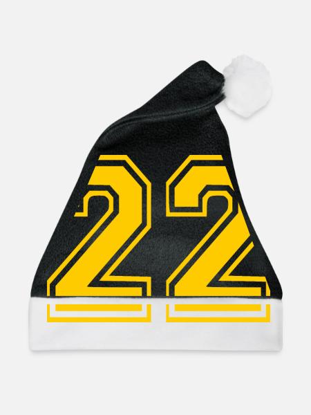 22 - Weihnachtsmütze - Schwarz/Weiß
