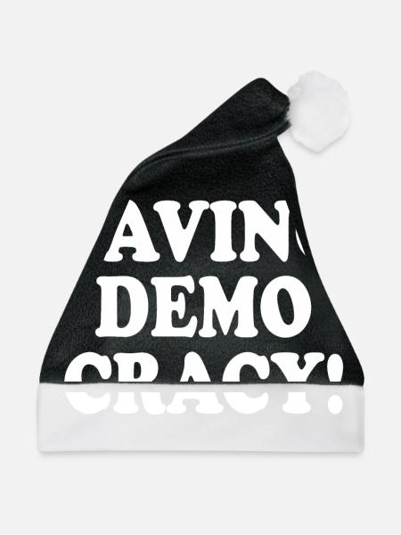 Saving democracy - Weihnachtsmütze - Schwarz/Weiß