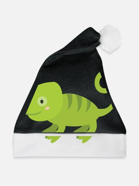 Chamäleon - Weihnachtsmütze - Schwarz/Weiß