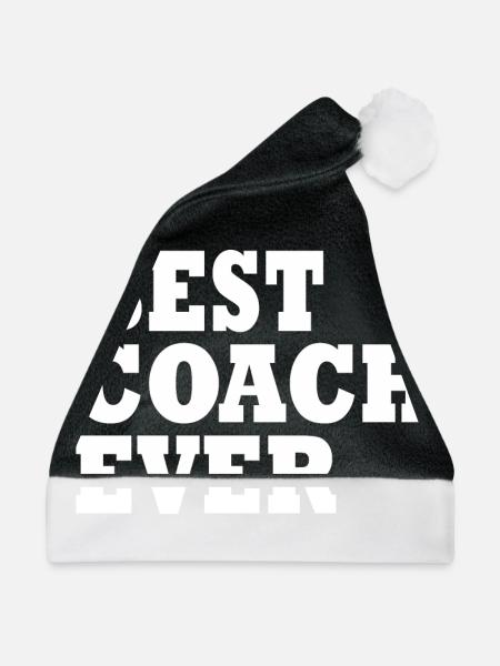 Best coach ever - Weihnachtsmütze - Schwarz/Weiß - Vorne