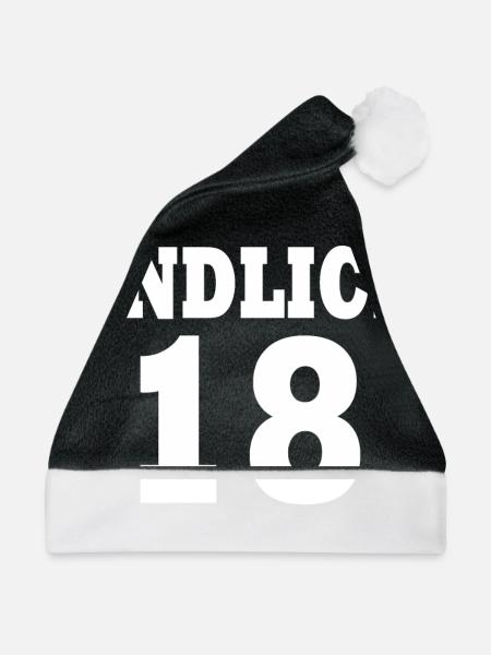 Endlich 18 - Weihnachtsmütze - Schwarz/Weiß