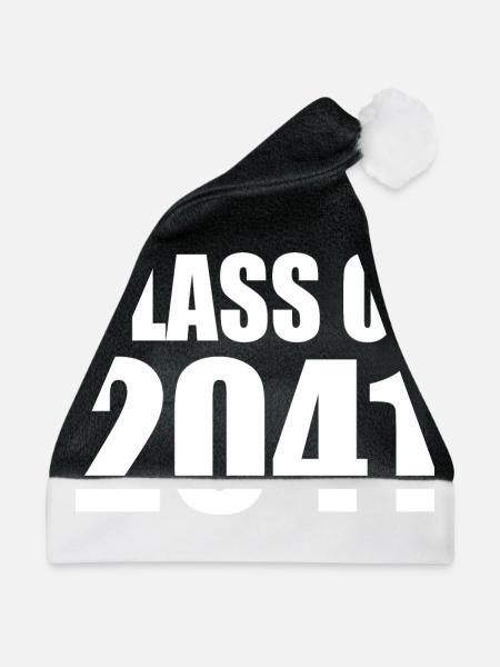 Class of 2041 - Weihnachtsmütze - Schwarz/Weiß - Vorne