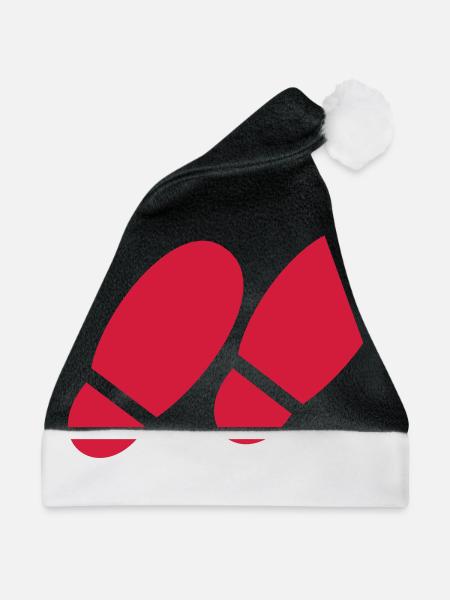 schritt fuer schritt - Weihnachtsmütze - Schwarz/Weiß - Vorne