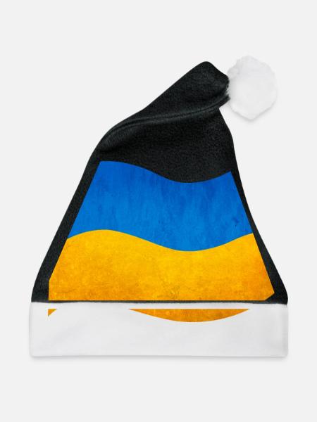 The flag of Ukraine - Weihnachtsmütze - Schwarz/Weiß