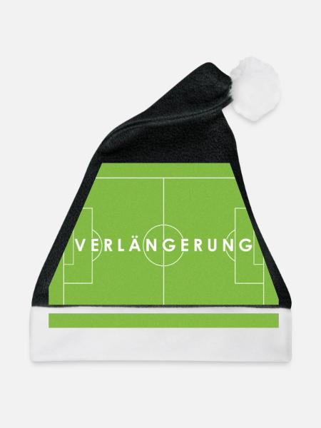 VERLÄNGERUNG Fußballspiel Statement - Weihnachtsmütze - Schwarz/Weiß