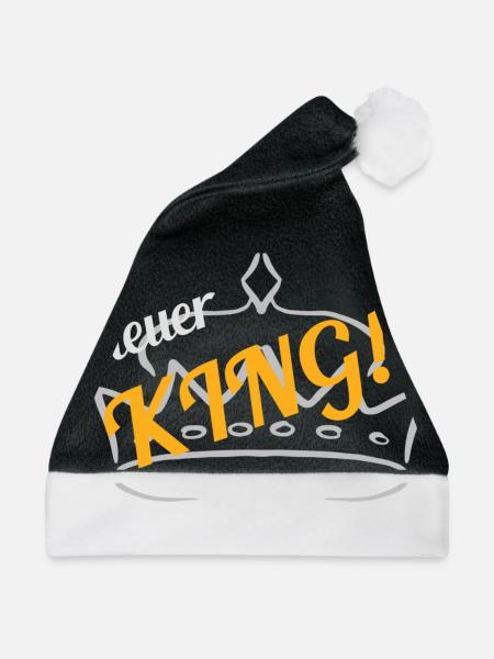 Steuer King - Weihnachtsmütze - Schwarz/Weiß - Vorne
