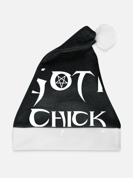 Goth Chick (Vector) - Weihnachtsmütze - Schwarz/Weiß